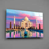 Taj Mahal Glass Wall Art.