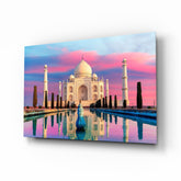Taj Mahal Glass Wall Art.