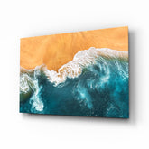 Waves Glass Wall Art.