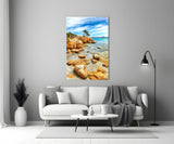 Beach View Glass Wall Art.