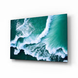 Waves Glass Wall Art.