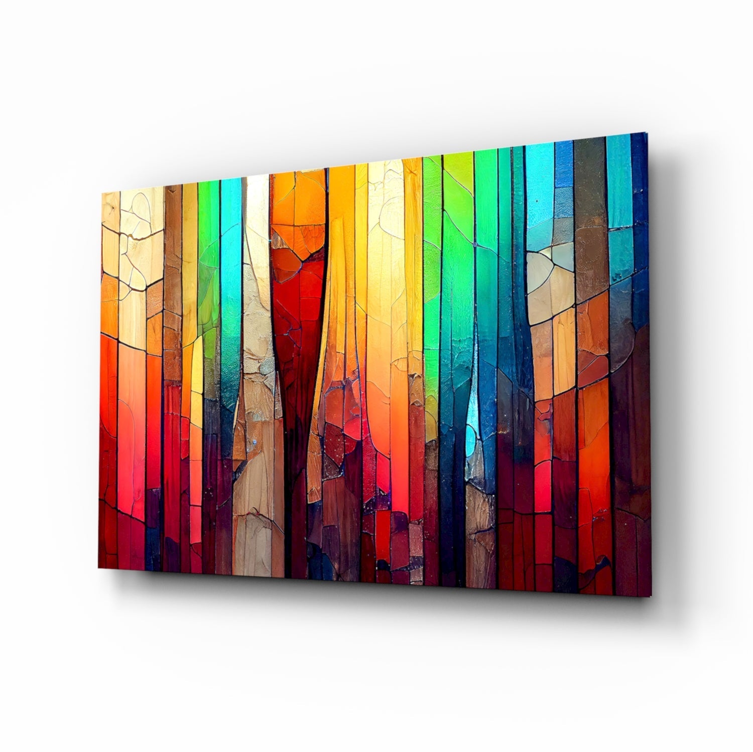 Abstract Art Glass Wall Art.