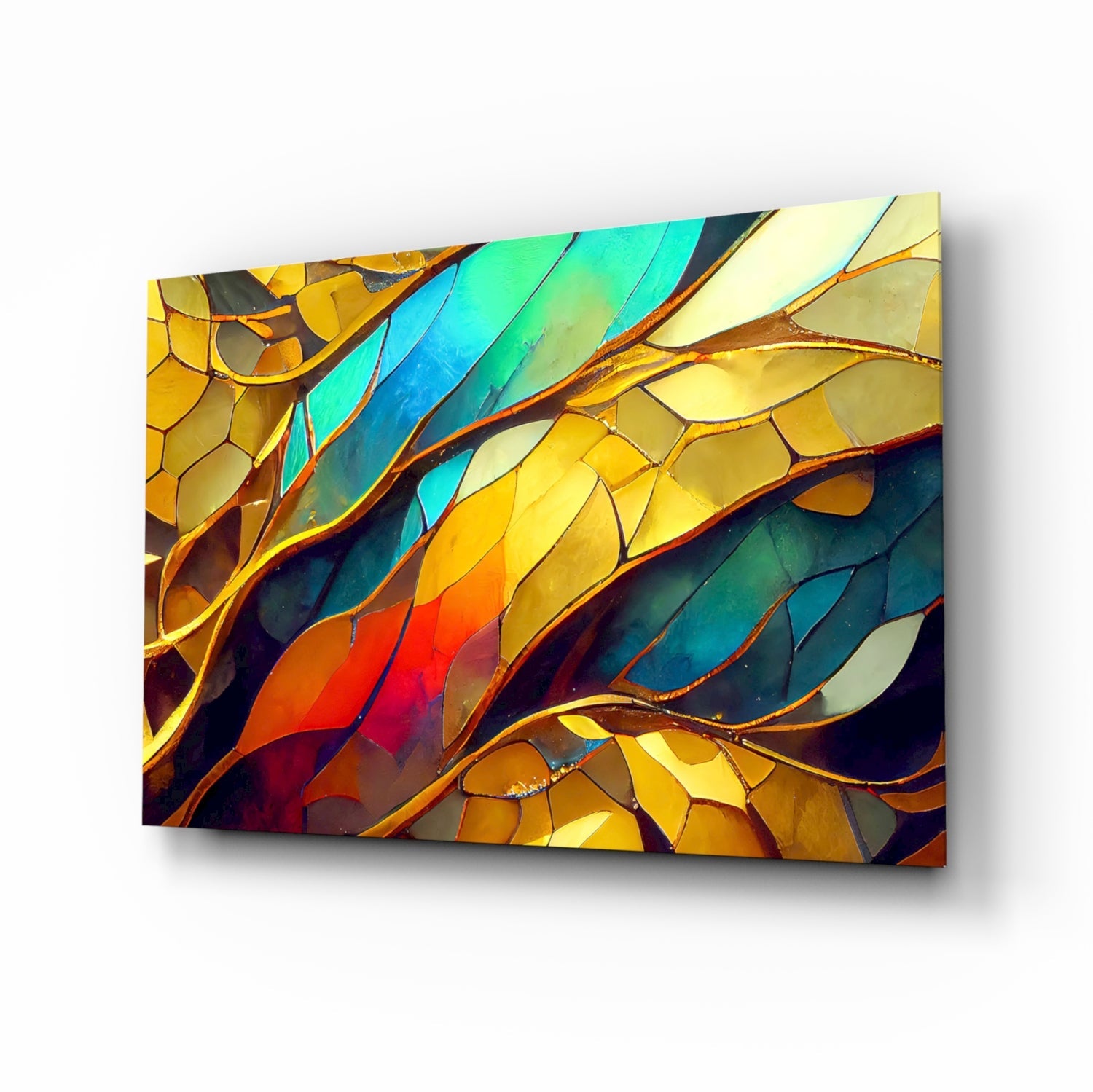Abstract Art Glass Wall Art.