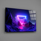 Triangle Glass Wall Art.