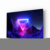 Triangle Glass Wall Art.