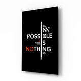 Motivational Glass Wall Art.