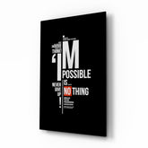 Motivational Glass Wall Art.