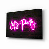 Entertainment Glass Wall Art.