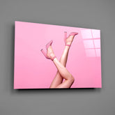 The Art Of Pink Glass Wall Art.
