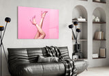 The Art Of Pink Glass Wall Art.