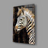 Zebra Glass Wall Art.