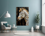 Zebra Glass Wall Art.
