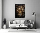 Leopard Glass Wall Art.