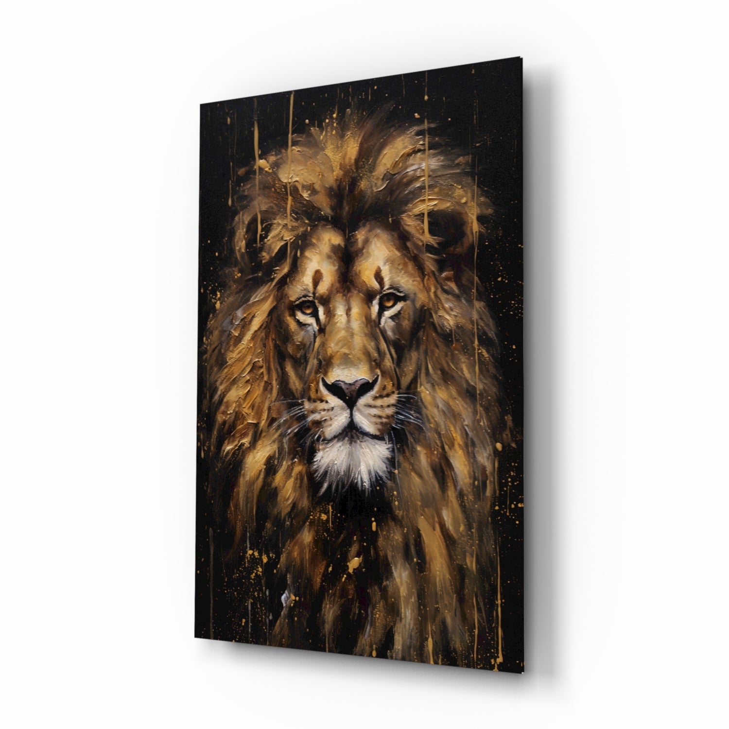Lion Glass Wall Art.