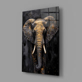 Elephant Glass Wall Art.