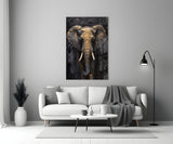 Elephant Glass Wall Art.