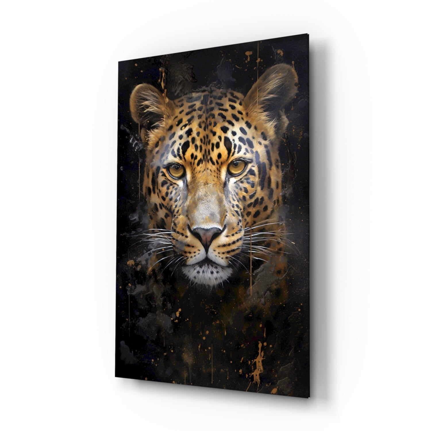 Leopard Glass Wall Art.
