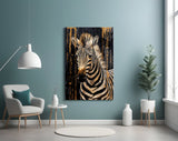 Zebra Glass Wall Art.