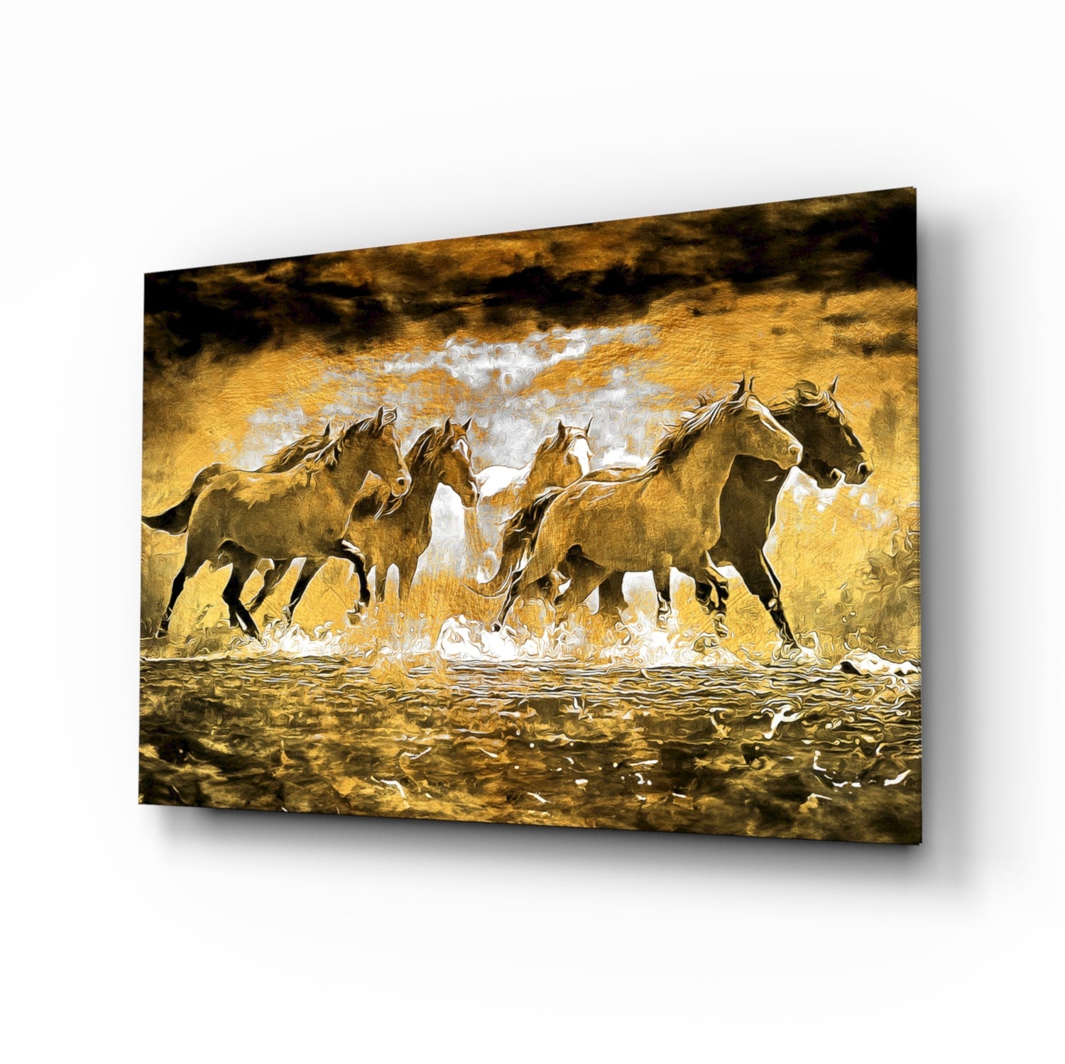 Horse Art Glass Wall Art.