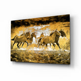 Horse Art Glass Wall Art.