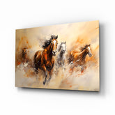 Horse Art Glass Wall Art.