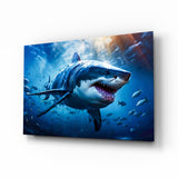 Shark Glass Wall Art.