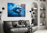 Shark Glass Wall Art.