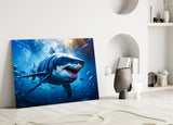 Shark Glass Wall Art.