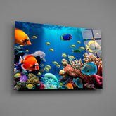 Ocean Life Glass Wall Art.