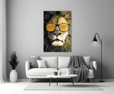 Lion Glass Wall Art.