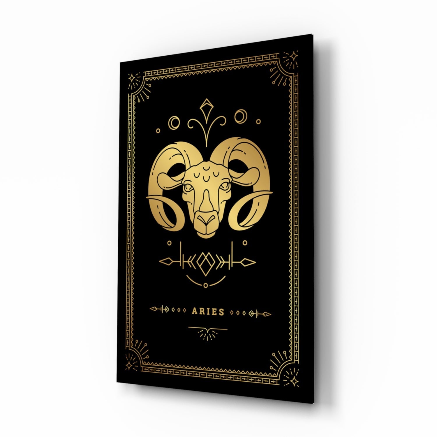 Aries Glass Wall Art.