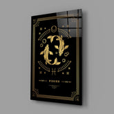 Pisces Glass Wall Art.