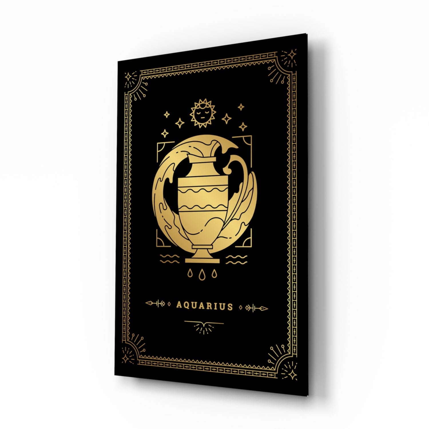 Aquarius Glass Wall Art.