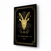 Capricorn Glass Wall Art.