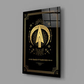 Sagittarius Glass Wall Art.