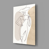 Woman's Art Glass Wall Art.