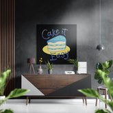 Cake it Easy Brushed Aluminium Dibond Wall Art
