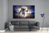 Astronaut 4 Pieces Mega Glass Wall Art (150x92 cm)