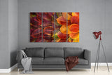 Autumn Leaves 4 Pieces Mega Glass Wall Art (150x92 cm)