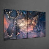 Marble 4 Pieces Mega Glass Wall Art (150x92 cm)