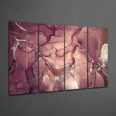 Marble 4 Pieces Mega Glass Wall Art (150x92 cm)