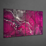 Marble 4 Pieces Mega Glass Wall Art (150x92 cm)