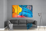Dance of Colors 4 Pieces Mega Glass Wall Art (150x92 cm)