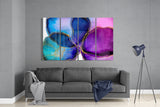 Flower Ink 4 Pieces Mega Glass Wall Art (150x92 cm)