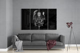 Skull 4 Pieces Mega Glass Wall Art (150x92 cm)