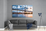 Sunset in Manhattan 4 Pieces Mega Glass Wall Art (150x92 cm)