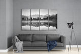 Foggy View 4 Pieces Mega Glass Wall Art (150x92 cm)