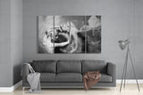 Dancing with Smoke 4 Pieces Mega Glass Wall Art (150x92 cm)