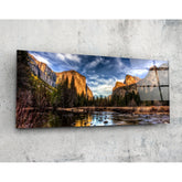 Mountain Glass Wall Art (92x36 cm)