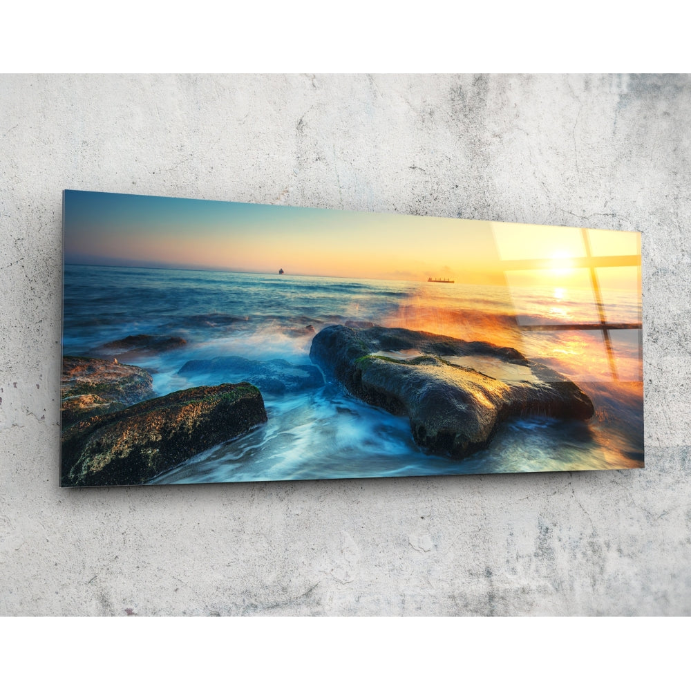 Sea Glass Wall Art (92x36 cm)